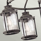 Kichler Ashland Bay 5 Light Outdoor Chandelier Grey