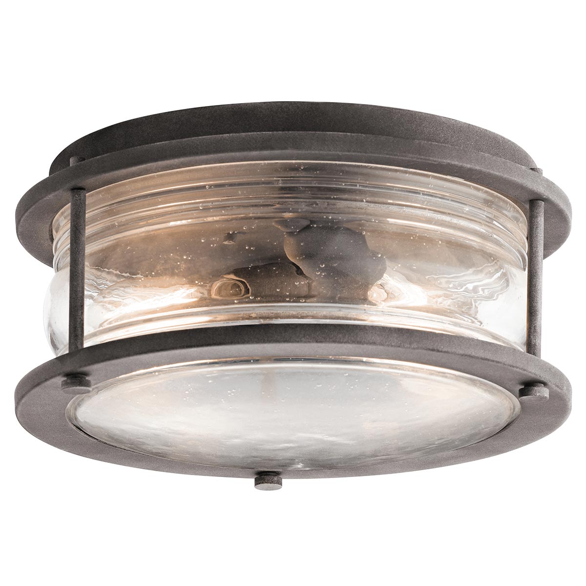 Kichler Ashland Bay 2 Light Outdoor Ceiling Flush Grey