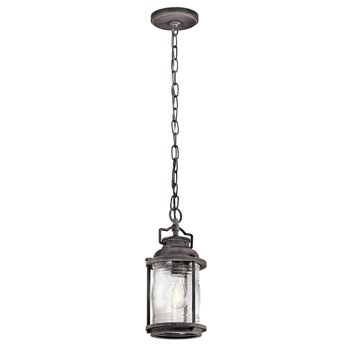Kichler Ashland Bay 1 Light Small Chain Lantern Grey
