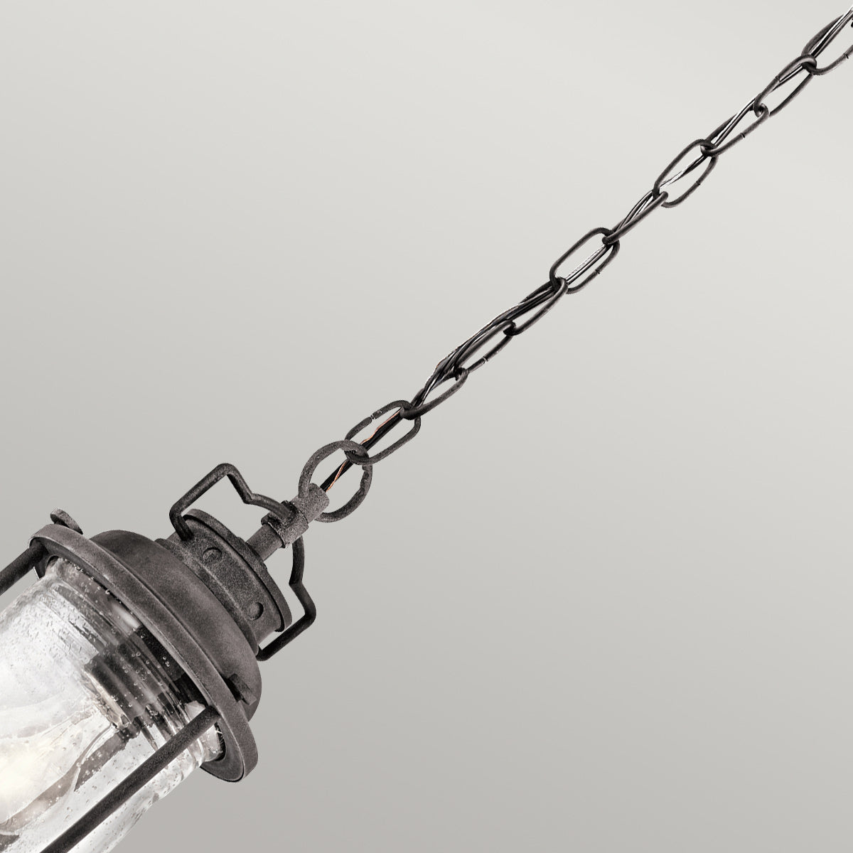 Kichler Ashland Bay 1 Light Small Chain Lantern Grey