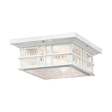 Kichler Beacon Square 2 Light Flush White
