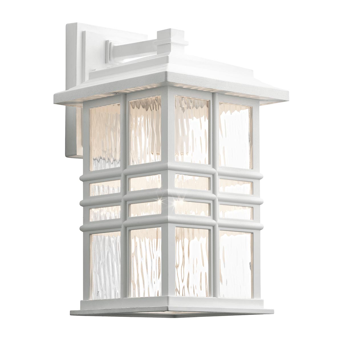Kichler Beacon Square 1 Light Medium Wall Lantern White