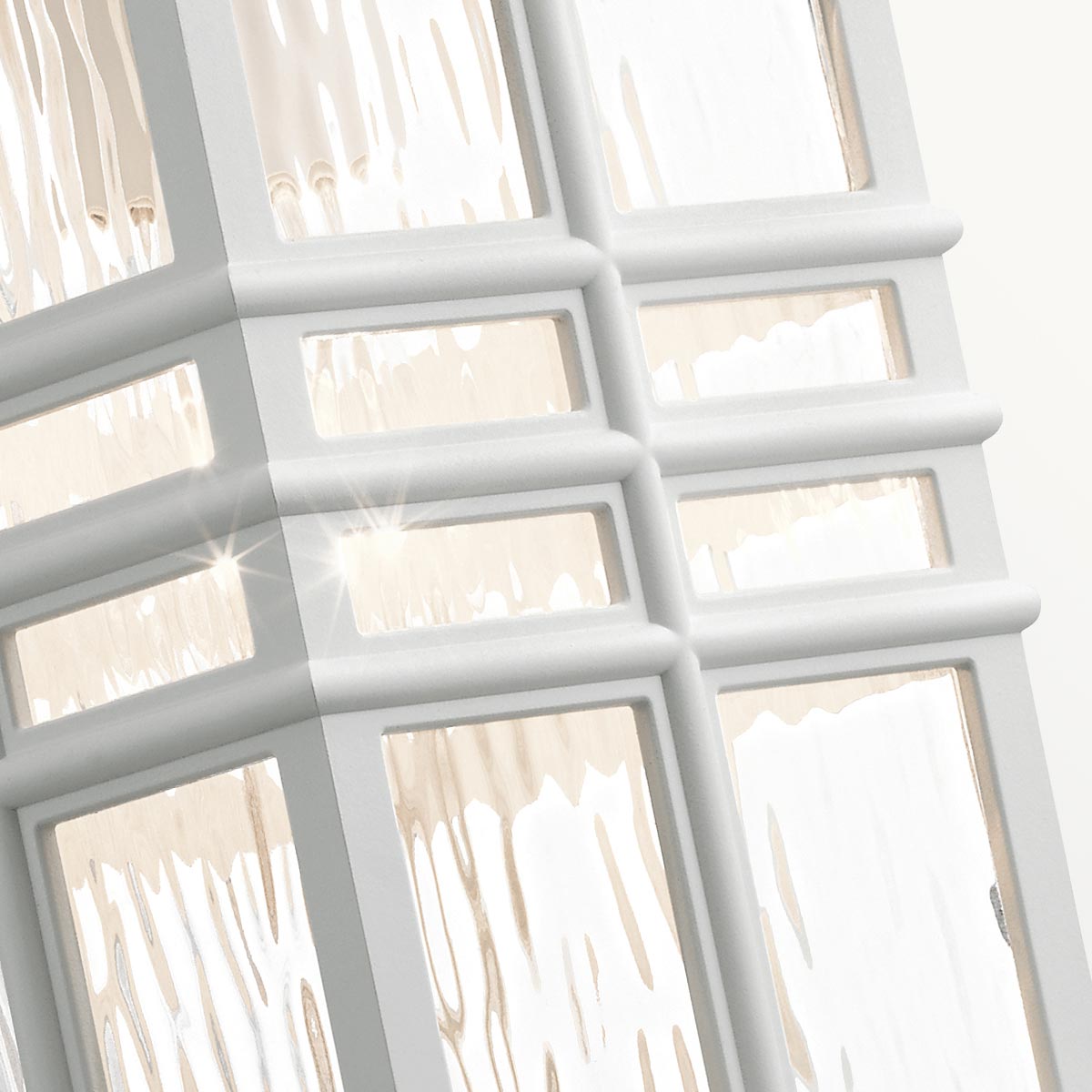 Kichler Beacon Square 1 Light Medium Wall Lantern White