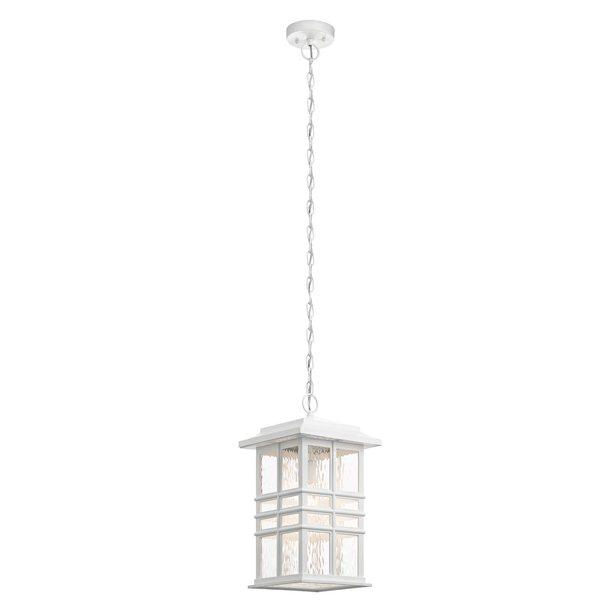 Kichler Beacon Square 1 Light Chain Lantern White