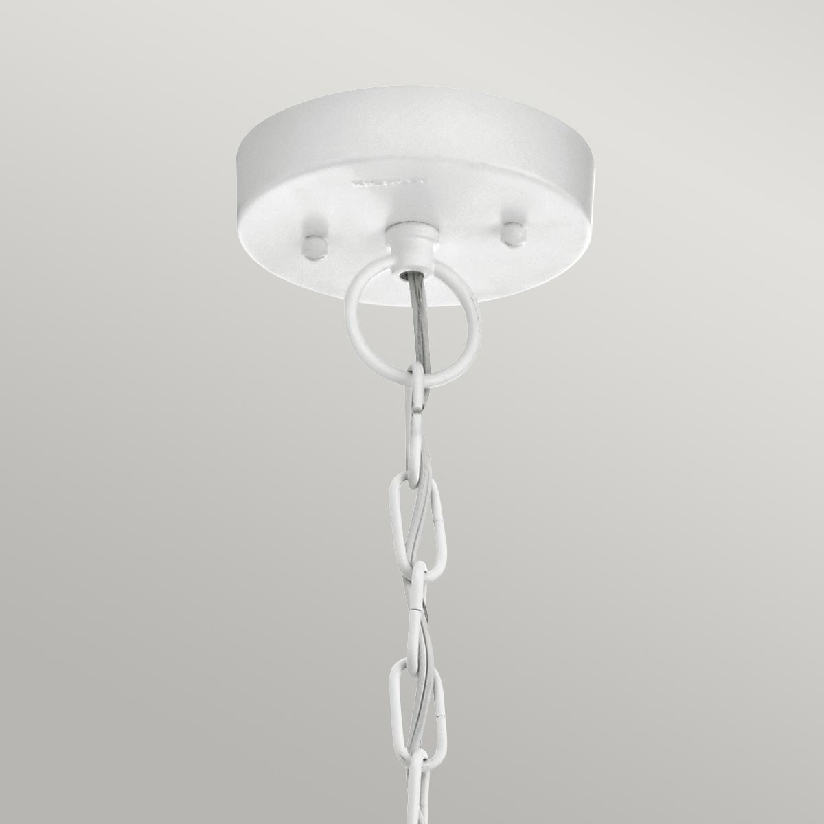 Kichler Beacon Square 1 Light Chain Lantern White