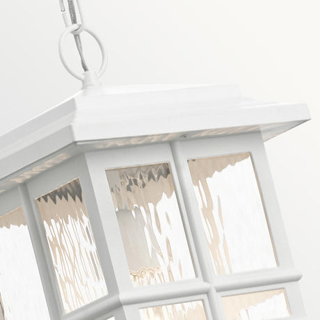 Kichler Beacon Square 1 Light Chain Lantern White