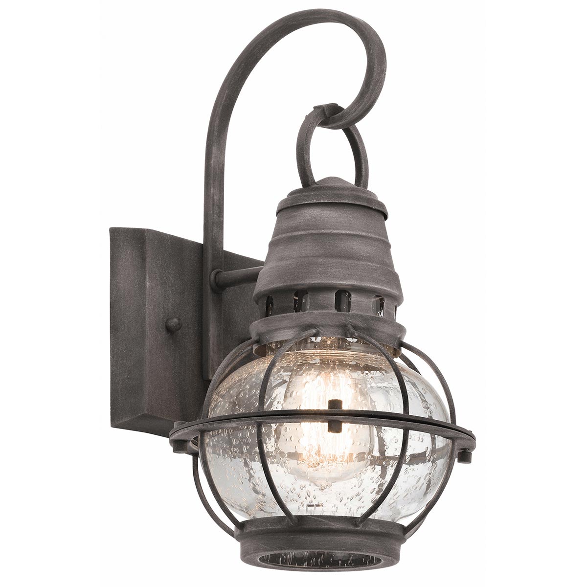 Kichler Bridgepoint 1 Light Small Wall Lantern Grey