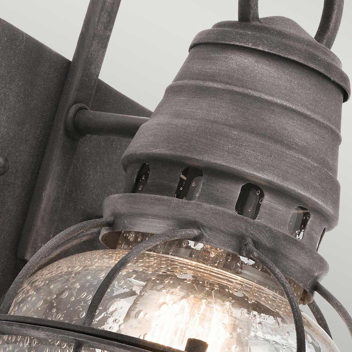 Kichler Bridgepoint 1 Light Small Wall Lantern Grey