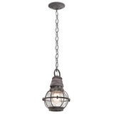 Kichler Bridge Point 1 Light Small Chain Lantern Grey