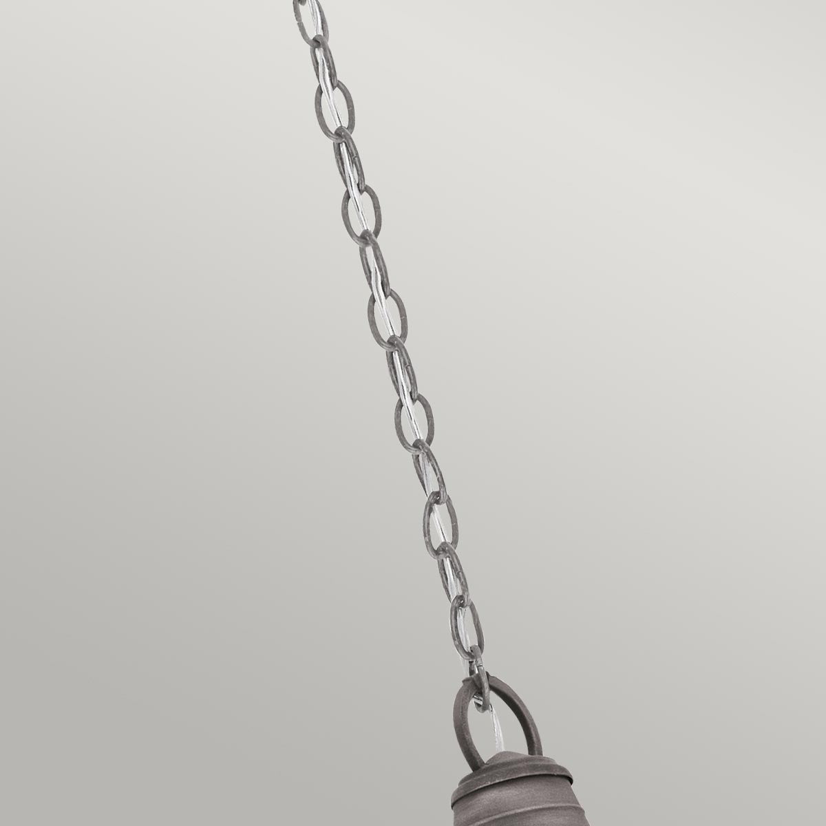 Kichler Bridge Point 1 Light Small Chain Lantern Grey