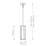 Kichler Camillo 1lt Outdoor Pendant Brass