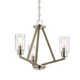 Kichler Deryn 3 Light Chandelier Grey