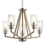 Kichler Deryn 5 Light Chandelier Grey