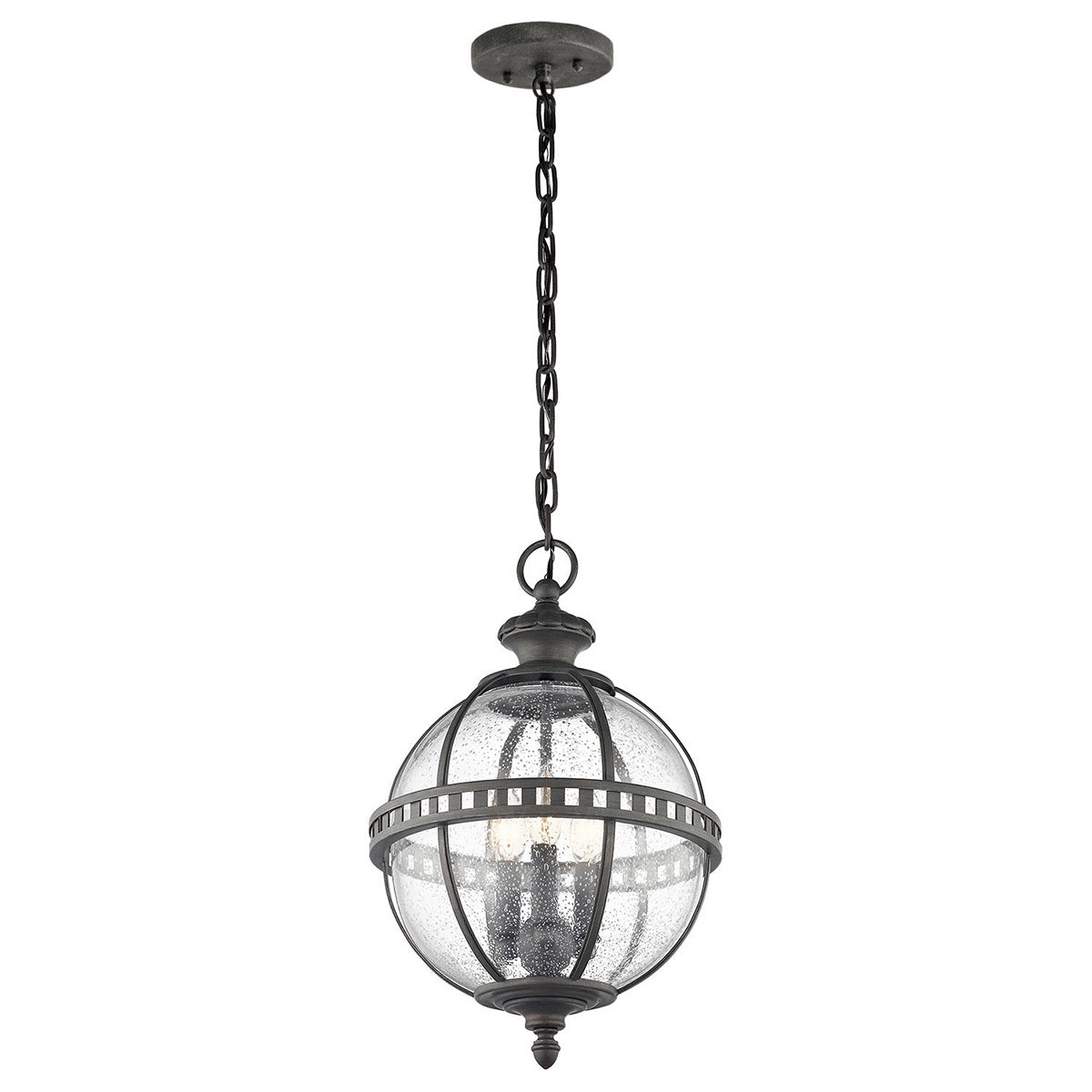 Kichler Halleron 3 Light Chain Lantern Grey