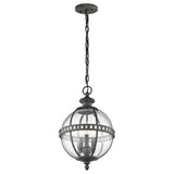 Kichler Halleron 3 Light Chain Lantern Grey