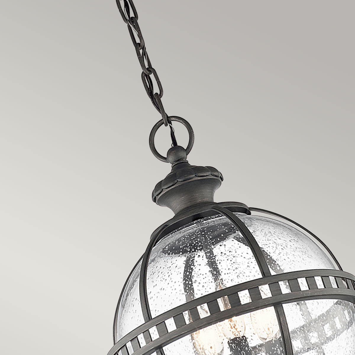 Kichler Halleron 3 Light Chain Lantern Grey