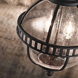 Kichler Halleron 3 Light Chain Lantern Grey