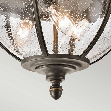 Kichler Halleron 3 Light Ceiling Flush Grey