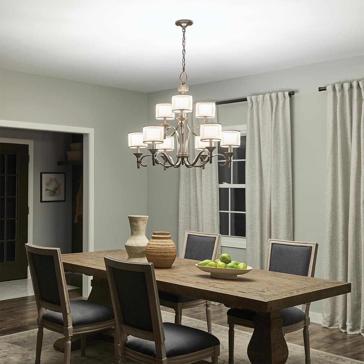 Kichler Lacey 9 Light Chandelier Silver