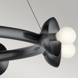 Kichler Palta 9 Light Chandelier Black
