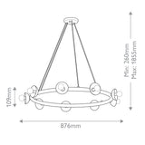 Kichler Palta 9 Light Chandelier