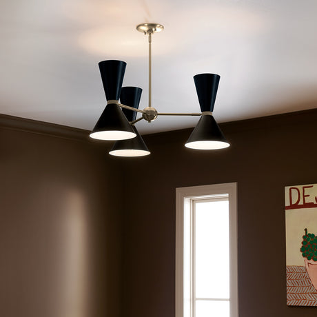 Kichler Phix 3 arm, 6 light up and down Chandelier