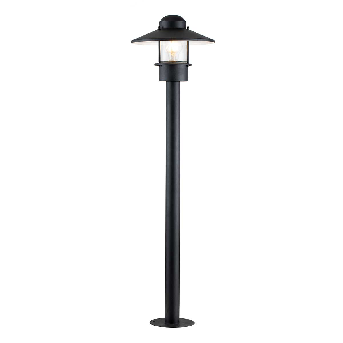 Elstead Klampenborg 1 Light Bollard Black