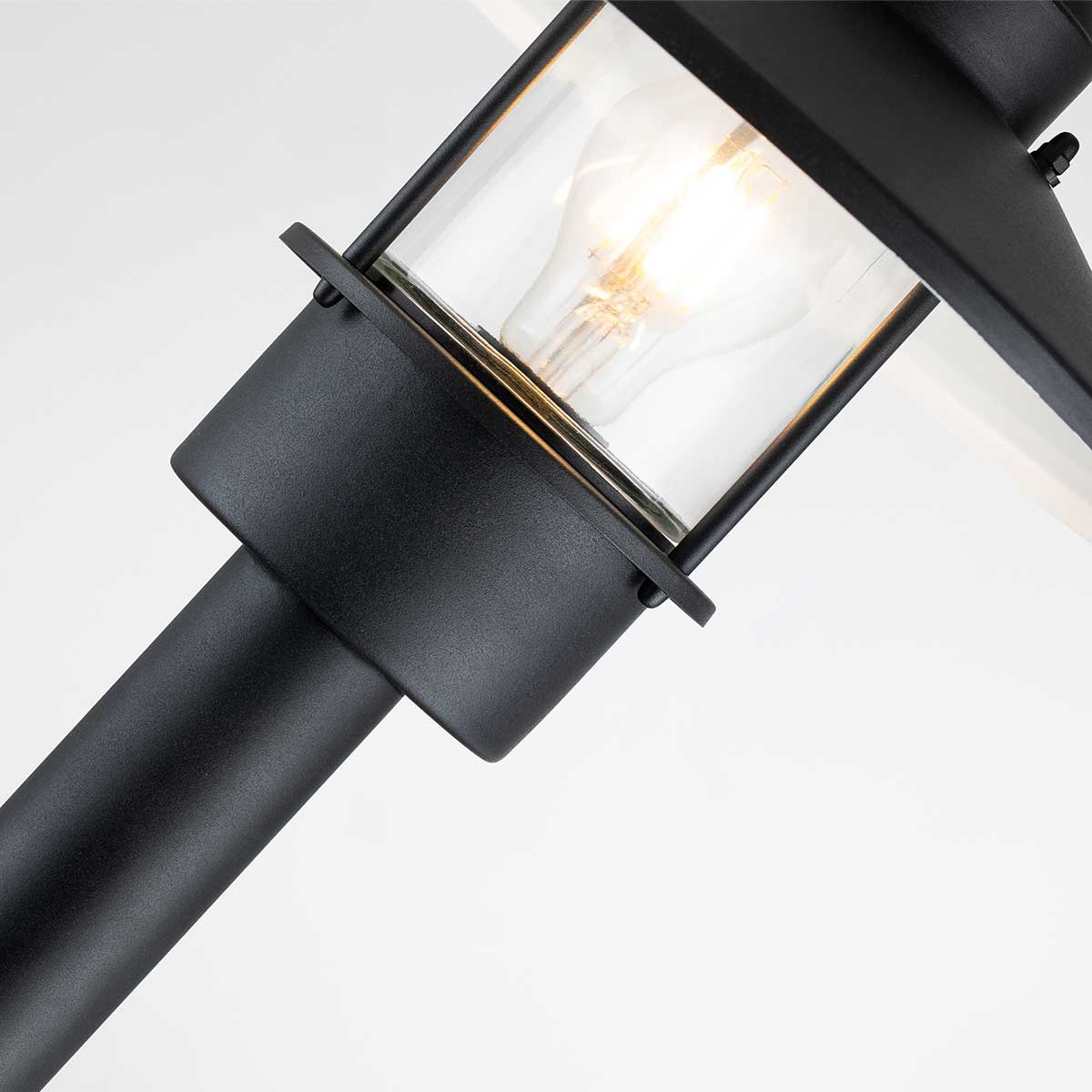 Elstead Klampenborg 1 Light Bollard Black