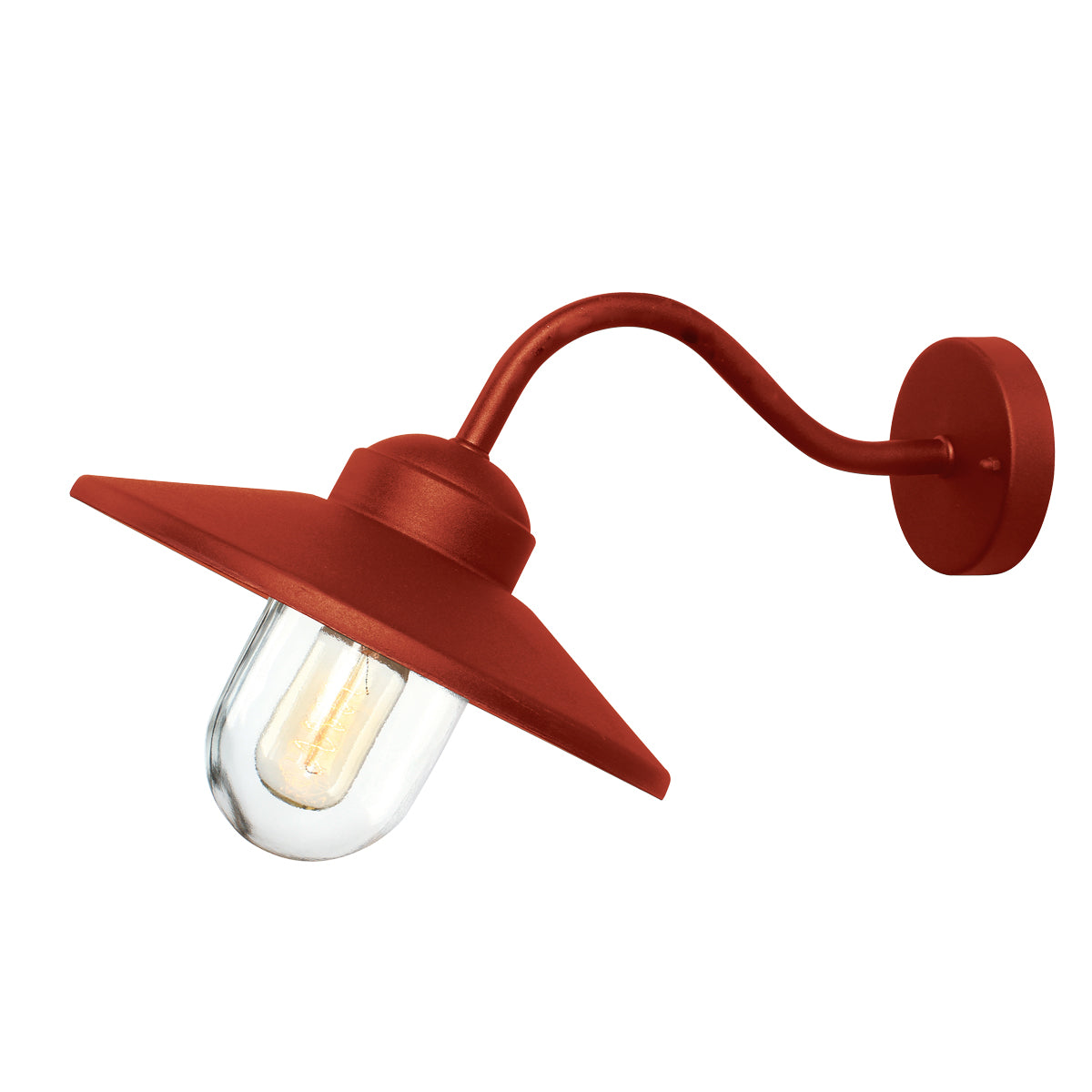 Elstead Klampenborg 1 lt Wall Lantern Red