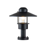 Elstead Klampenborg 1 Light Pedestal Black