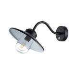 Elstead Klampenborg 1 Light Wall Lantern with PIR Black