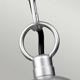 Elstead Klampenborg 1 Light Chain Lantern Silver