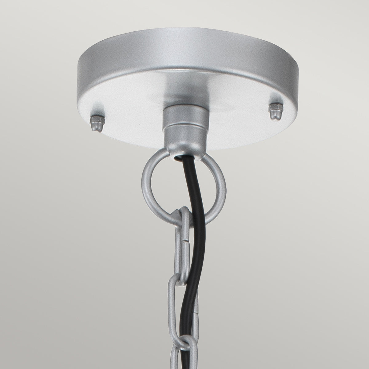 Elstead Klampenborg 1 Light Chain Lantern Silver