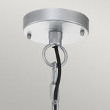 Elstead Klampenborg 1 Light Chain Lantern Silver