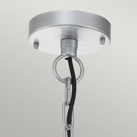Elstead Klampenborg 1 Light Chain Lantern Silver