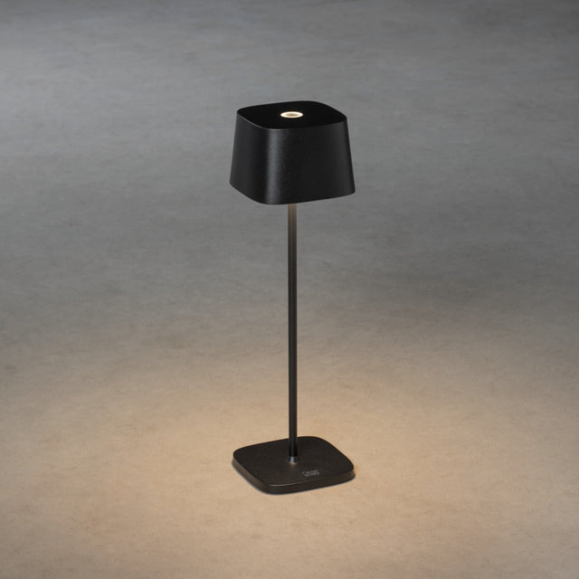 Konstsmide Capri Outdoor USB Rechargeable Table Lamp Black –  from Amos Lighting + Home