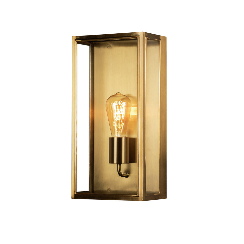 Konstsmide Capri Outdoor Wall Light Large, Brass IP44 –  from Amos Lighting + Home