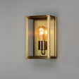 Konstsmide Capri Outdoor Wall Light Medium, Brass IP44 –  from Amos Lighting + Home