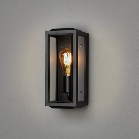 Konstsmide Capri Outdoor Wall Light Small, Black IP44 –  from Amos Lighting + Home