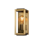 Konstsmide Capri Outdoor Wall Light Small, Brass IP44 –  from Amos Lighting + Home