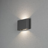 Konstsmide Chieri 2 LED Outdoor Wall Light Anthracite Grey –  from Amos Lighting + Home