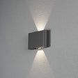 Konstsmide Chieri 2 LED Outdoor Wall Light Anthracite Grey –  from Amos Lighting + Home