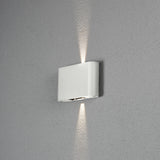 Konstsmide Chieri 2 LED Outdoor Wall Light White –  from Amos Lighting + Home