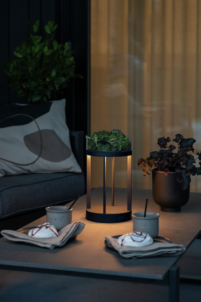 Konstsmide Chieti Outdoor USB Rechargeable Table Lamp Black –  from Amos Lighting + Home