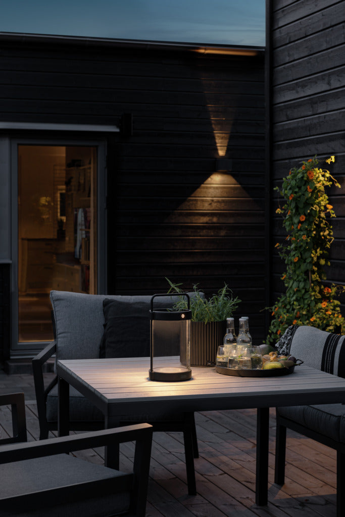 Konstsmide Crotone Outdoor USB Rechargeable Table Lamp Black –  from Amos Lighting + Home