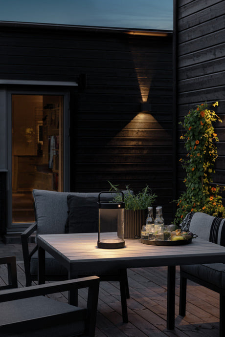 Konstsmide Crotone Outdoor USB Rechargeable Table Lamp Black –  from Amos Lighting + Home