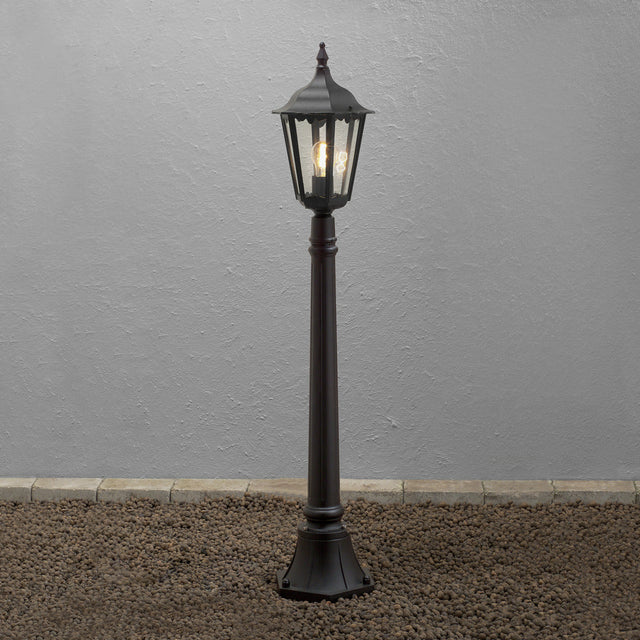 Konstsmide Firenze Outdoor Bollard Black IP43 –  from Amos Lighting + Home