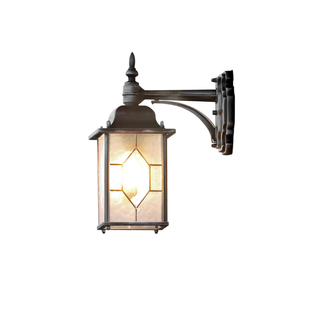 Konstsmide Milano Outdoor Wall Light Down Black IP23 –  from Amos Lighting + Home