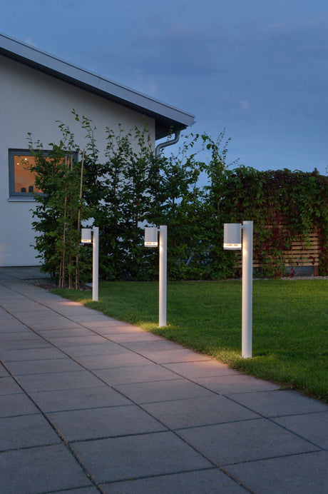 Konstsmide Modena Band Outdoor Bollard White –  from Amos Lighting + Home