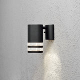 Konstsmide Modena Double Band Outdoor Wall Light Black –  from Amos Lighting + Home